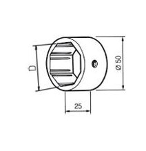 Bague enroulement Octo 40 pour volet roulant