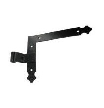 Penture équerre gauche 200 x 250 avec déport 19 x 54 noire - 3PE92048G