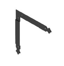 Penture équerre réglable droite longueur 300 blanche - PUE015DB68