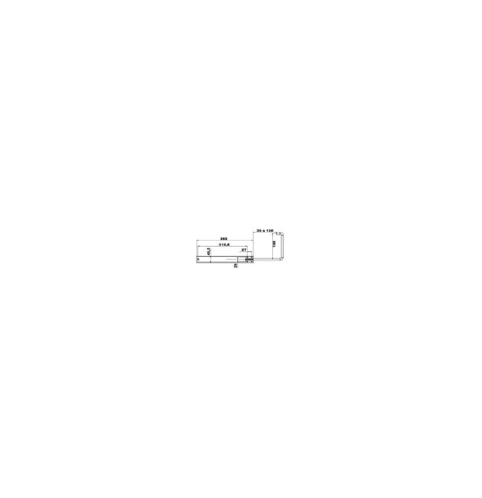 Bloque-volet composite noir 38×135×250 mm - 9470776