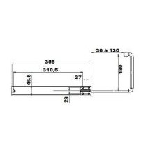 Bloque-volet composite blanc 38×135×250 mm - 947077C
