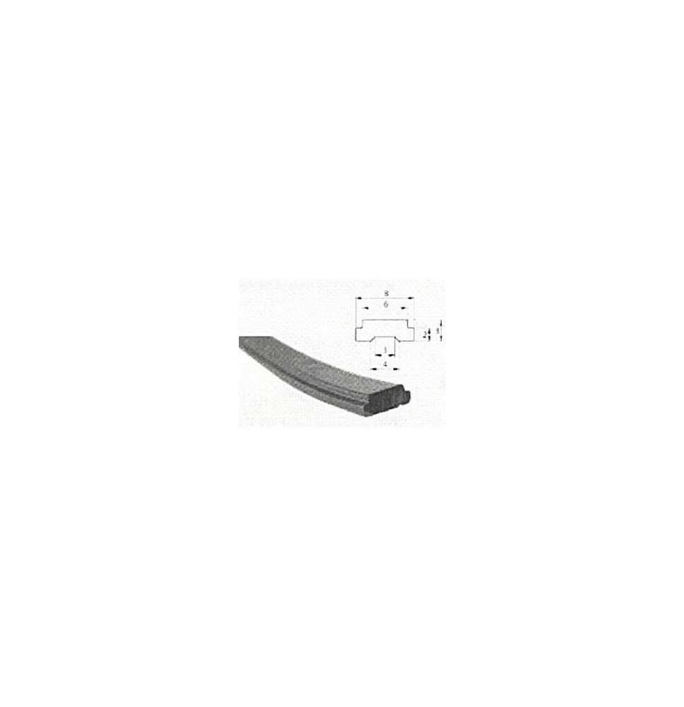 Bande magnétique D6 pour moustiquaire plissée - ACGE0049