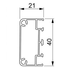 Traverse aluminium pour porte moustiquaire 21×40 mm couleur blanc - ALLU2251