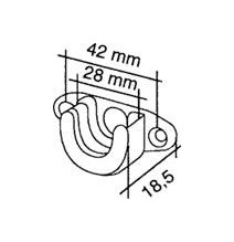 Support pour roulement Ø 28 mm volet roulant - 180900