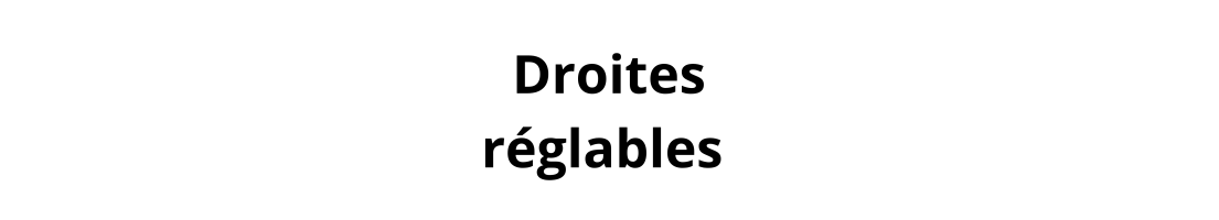 Droites règlables