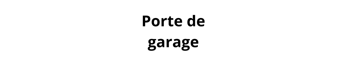 Porte de garage